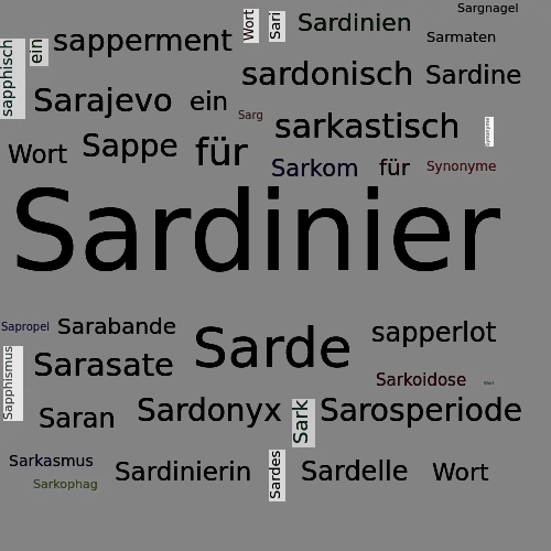 Ein anderes Wort für Sardinier - Synonym Sardinier
