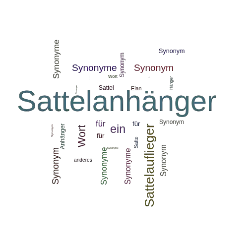 Ein anderes Wort für Sattelanhänger - Synonym Sattelanhänger