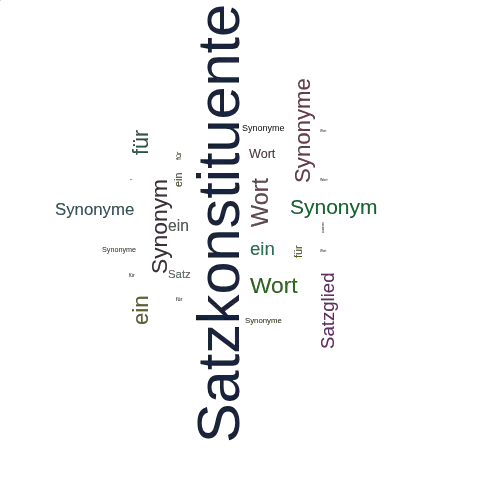 Ein anderes Wort für Satzkonstituente - Synonym Satzkonstituente