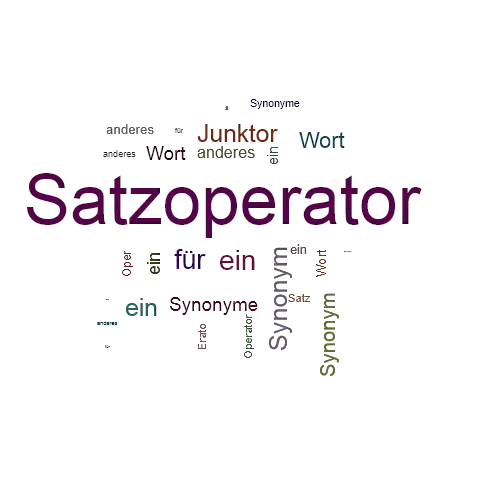 Ein anderes Wort für Satzoperator - Synonym Satzoperator