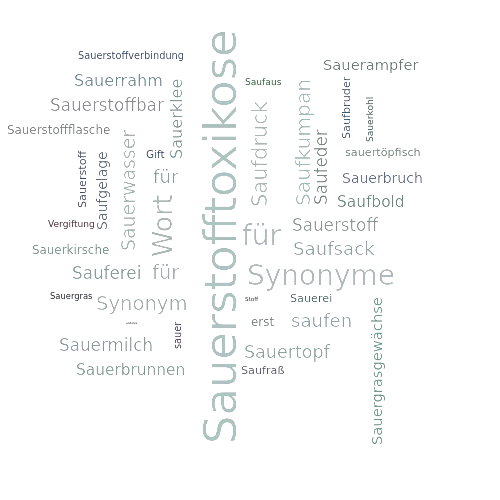 Ein anderes Wort für Sauerstoffvergiftung - Synonym Sauerstoffvergiftung