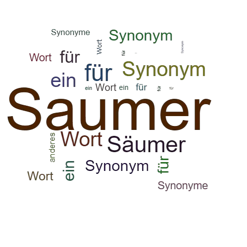 Ein anderes Wort für Saumer - Synonym Saumer
