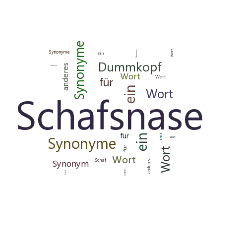 Ein anderes Wort für Schafsnase - Synonym Schafsnase