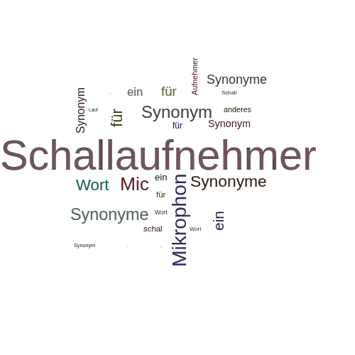Ein anderes Wort für Schallaufnehmer - Synonym Schallaufnehmer