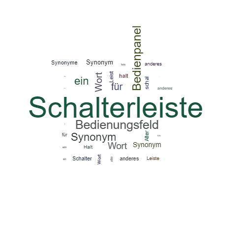 Ein anderes Wort für Schalterleiste - Synonym Schalterleiste