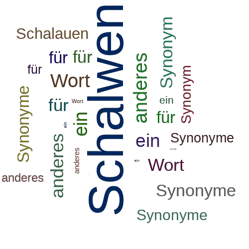 Ein anderes Wort für Schalwen - Synonym Schalwen
