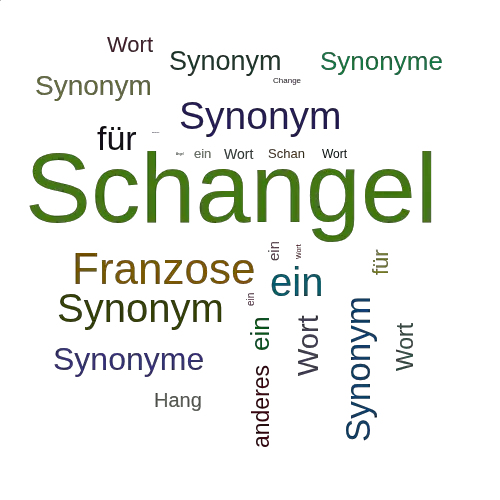 Ein anderes Wort für Schangel - Synonym Schangel