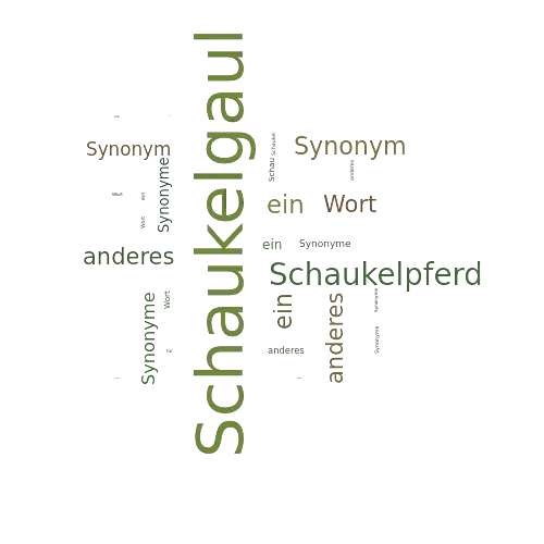 Ein anderes Wort für Schaukelgaul - Synonym Schaukelgaul