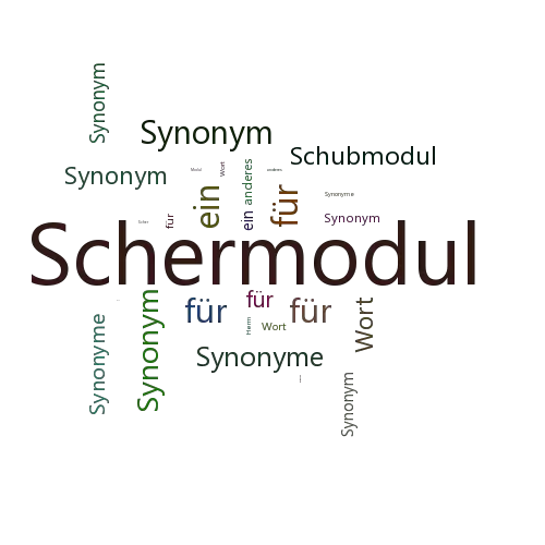 Ein anderes Wort für Schermodul - Synonym Schermodul
