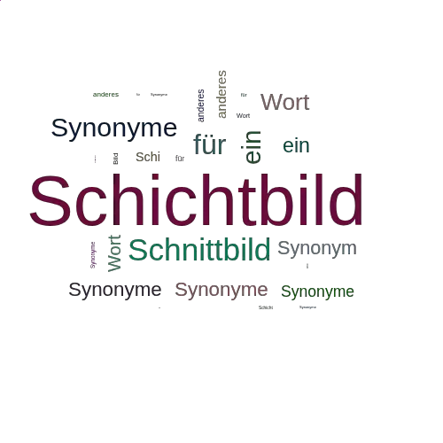 Ein anderes Wort für Schichtbild - Synonym Schichtbild