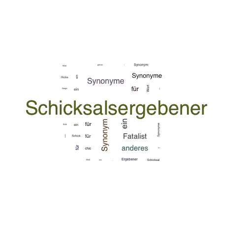 Ein anderes Wort für Schicksalsergebener - Synonym Schicksalsergebener