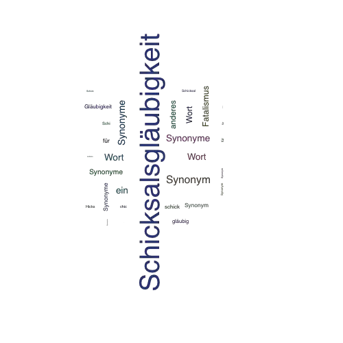 Ein anderes Wort für Schicksalsgläubigkeit - Synonym Schicksalsgläubigkeit