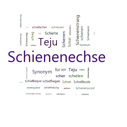 Ein anderes Wort für Schienenechse - Synonym Schienenechse