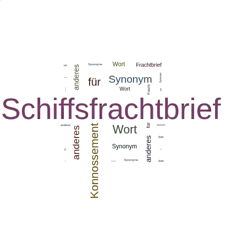 Ein anderes Wort für Schiffsfrachtbrief - Synonym Schiffsfrachtbrief