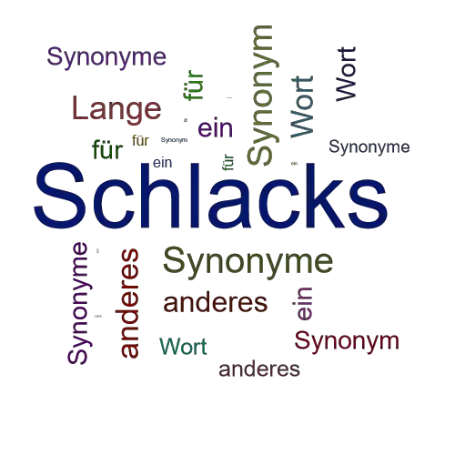 Ein anderes Wort für Schlacks - Synonym Schlacks