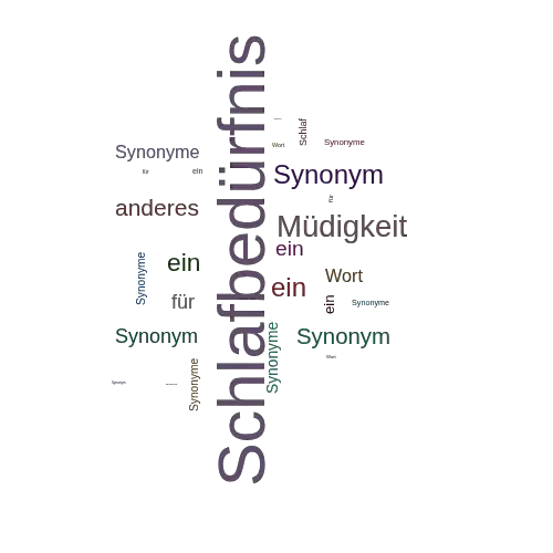 Ein anderes Wort für Schlafbedürfnis - Synonym Schlafbedürfnis