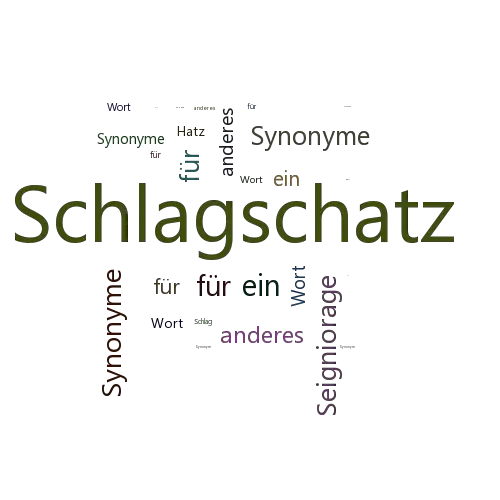 Ein anderes Wort für Schlagschatz - Synonym Schlagschatz