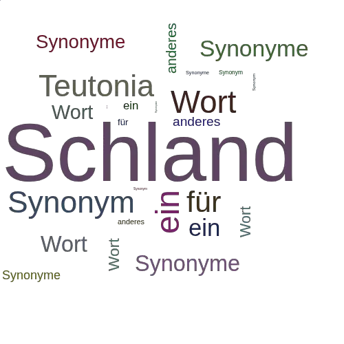 Ein anderes Wort für Schland - Synonym Schland