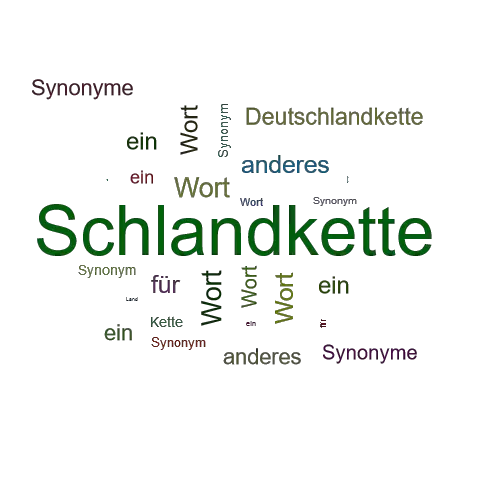 Ein anderes Wort für Schlandkette - Synonym Schlandkette