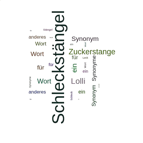 Ein anderes Wort für Schleckstängel - Synonym Schleckstängel