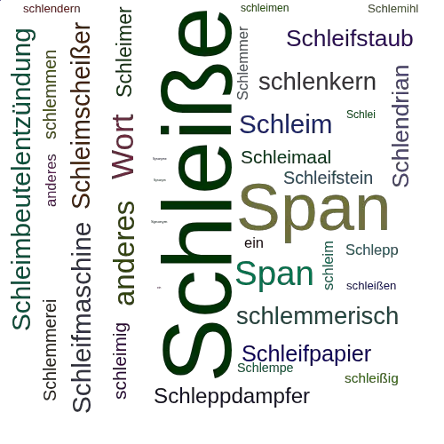 Ein anderes Wort für Schleiße - Synonym Schleiße