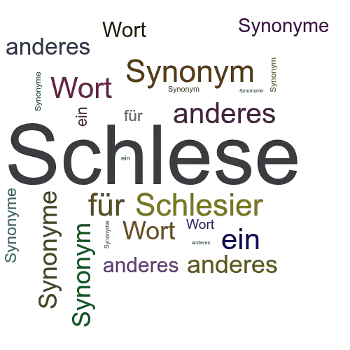 Ein anderes Wort für Schlese - Synonym Schlese