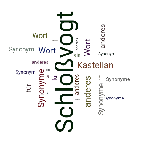 Ein anderes Wort für Schloßvogt - Synonym Schloßvogt