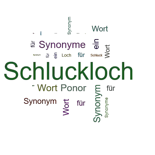 Ein anderes Wort für Schluckloch - Synonym Schluckloch
