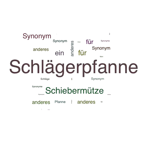 Ein anderes Wort für Schlägerpfanne - Synonym Schlägerpfanne