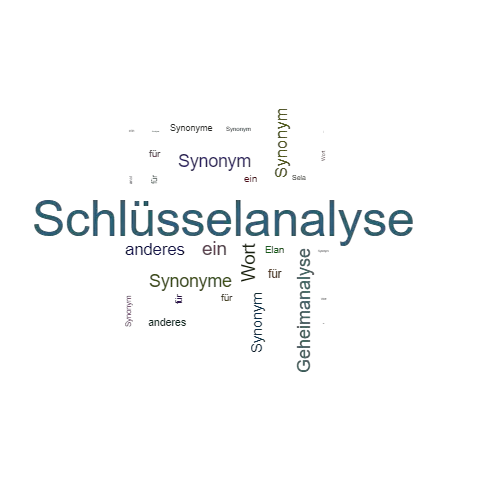 Ein anderes Wort für Schlüsselanalyse - Synonym Schlüsselanalyse