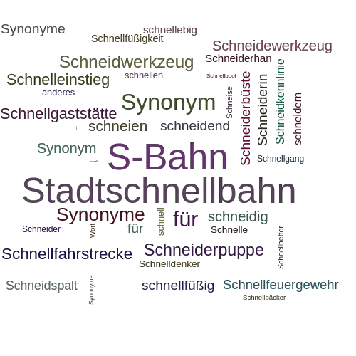 Ein anderes Wort für Schnellbahn - Synonym Schnellbahn