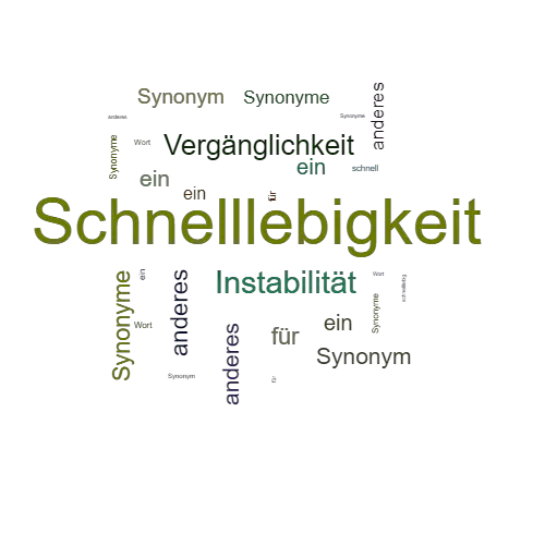 Ein anderes Wort für Schnelllebigkeit - Synonym Schnelllebigkeit