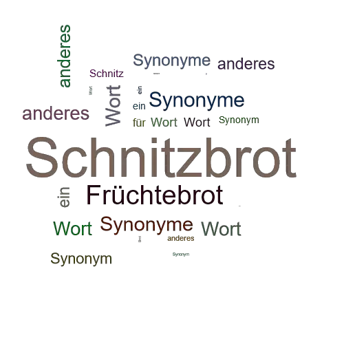 Ein anderes Wort für Schnitzbrot - Synonym Schnitzbrot