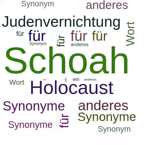 Ein anderes Wort für Schoah - Synonym Schoah