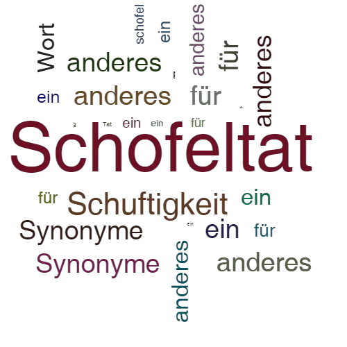 Ein anderes Wort für Schofeltat - Synonym Schofeltat