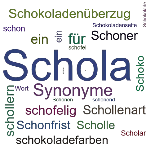 Ein anderes Wort für Schola - Synonym Schola