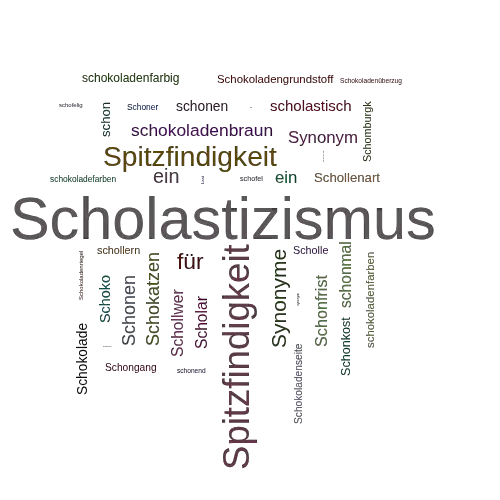 Ein anderes Wort für Scholastizismus - Synonym Scholastizismus