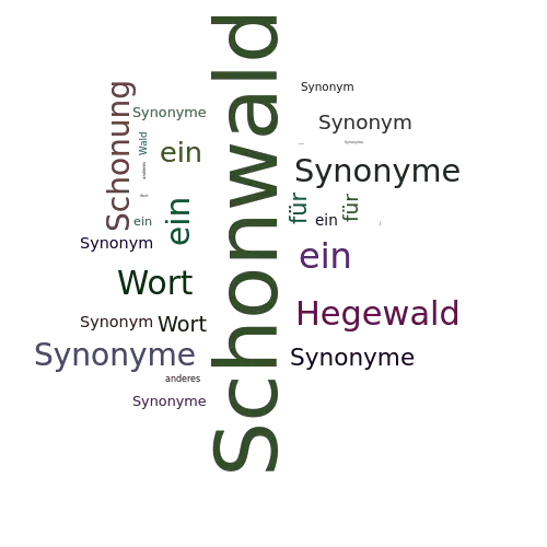 Ein anderes Wort für Schonwald - Synonym Schonwald