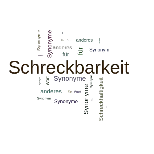 Ein anderes Wort für Schreckbarkeit - Synonym Schreckbarkeit