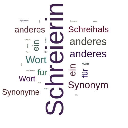 Ein anderes Wort für Schreierin - Synonym Schreierin