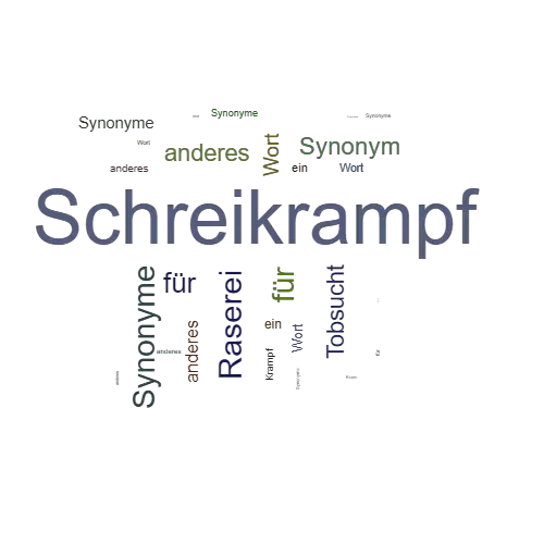 Ein anderes Wort für Schreikrampf - Synonym Schreikrampf