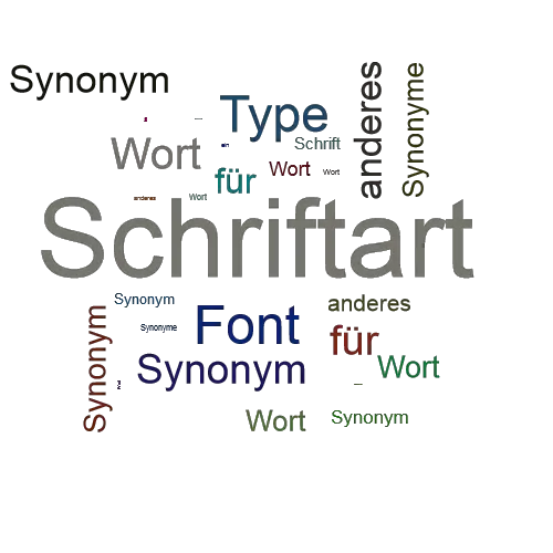 Ein anderes Wort für Schriftart - Synonym Schriftart