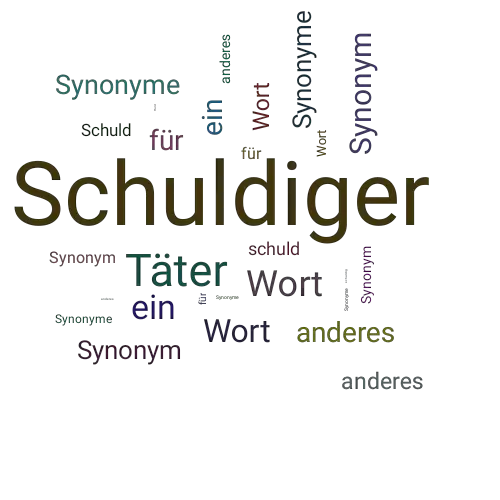 Ein anderes Wort für Schuldiger - Synonym Schuldiger