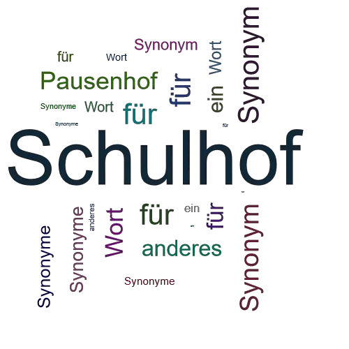 Ein anderes Wort für Schulhof - Synonym Schulhof