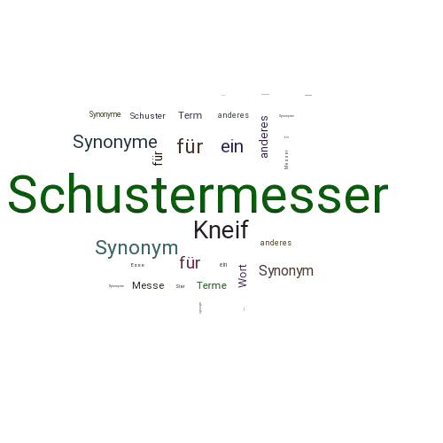 Ein anderes Wort für Schustermesser - Synonym Schustermesser