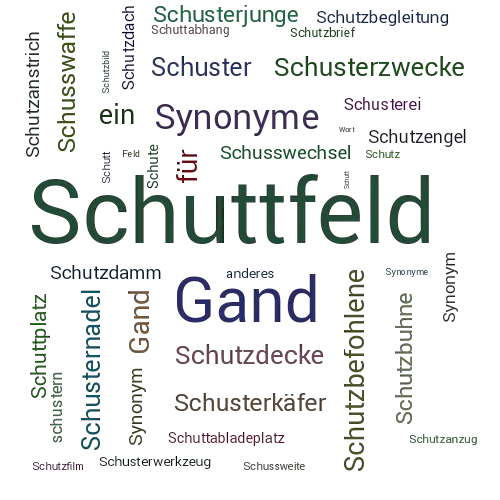 Ein anderes Wort für Schuttfeld - Synonym Schuttfeld