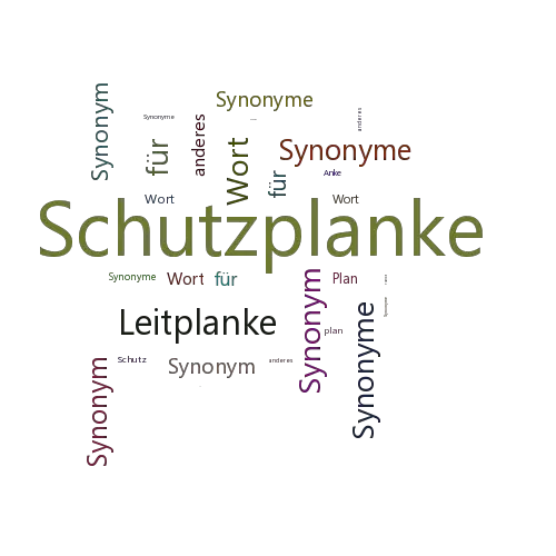 Ein anderes Wort für Schutzplanke - Synonym Schutzplanke