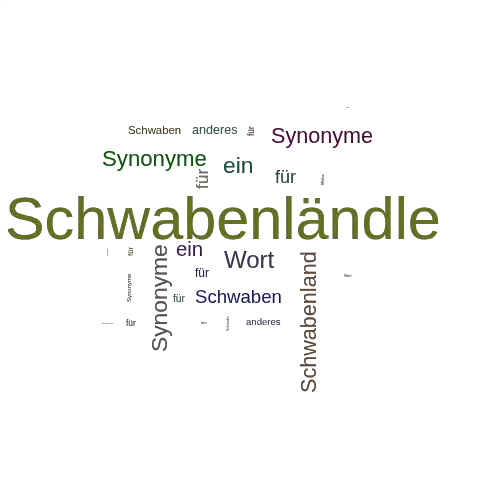Ein anderes Wort für Schwabenländle - Synonym Schwabenländle
