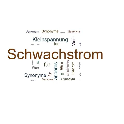 Ein anderes Wort für Schwachstrom - Synonym Schwachstrom