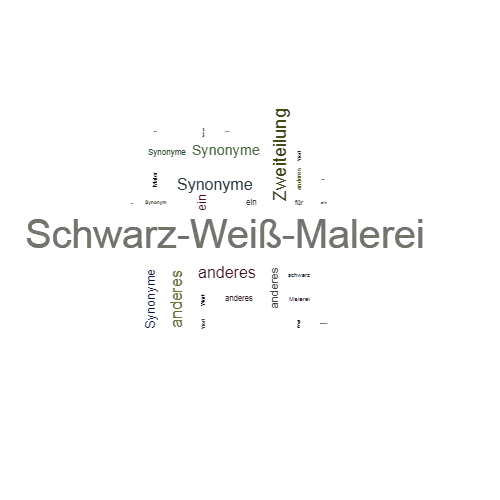 Ein anderes Wort für Schwarz-Weiß-Malerei - Synonym Schwarz-Weiß-Malerei